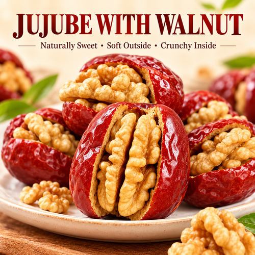 Premium Jujube With Walnut — Naturally Nourishing, Heart-Friendly Everyday Snack-HJY